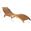 Sofa Saulės gultai, 2vnt., akacijos medienos masyvas (2x310166)