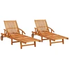 Sofa Saulės gultai, 2vnt., akacijos medienos masyvas (2x310288)