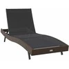 Saulės gultas 3 pcs Ruda 197 x 70 x 82 cm poliratanas