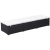 Sofa Saulės gultai su čiuž., 2 vnt., juodos sp., polirat. (2x44404)