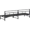 Saulės gultas Juodas 200 x 62 x 59,5 cm Tekstilenas