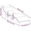 Sodo gultas Ruda 198 x 55 x 58,5 cm Kieto teka medžio