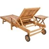 Saulės gultas su stalu 2 pcs Ruda 40 x 40 x 40 cm