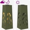 Saulės LED šaligatvio šviesa 2 pcs Šilta balta 18 x 18 x 50 cm