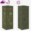 Saulės LED šaligatvio šviesa 2 pcs Šilta balta 18 x 18 x 50 cm