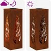 Saulės LED šaligatvio šviesa 2 pcs Bronzinė