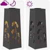 Saulės LED šaligatvio šviesa 2 pcs Juoda