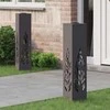 Saulės LED šaligatvio šviesa 2 pcs Juoda