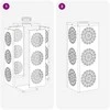 Saulės LED šaligatvio šviesa 2 pcs Juoda