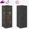 Saulės LED šaligatvio šviesa 2 pcs Juoda