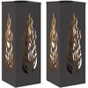 Saulės LED šaligatvio šviesa 2 pcs Juoda