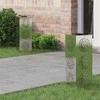 Saulės LED šaligatvio šviesa 2 pcs Sidabro Nerūdijantis Plienas