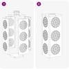 Saulės LED šaligatvio šviesa 2 pcs Šilta balta 18 x 18 x 50 cm