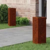 Saulės LED šaligatvio šviesa 2 vnt. Šilta balta 18 x 18 x 50 cm