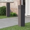 Saulės LED šaligatvio šviesa 2 pcs Juoda