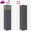 Saulės LED šaligatvio šviesa 2 pcs Antracitas