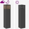 Saulės LED šaligatvio šviesa 2 pcs Juoda