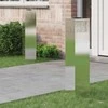Saulės LED šaligatvio šviesa 2 pcs Sidabro Nerūdijantis Plienas