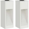 Saulės LED takų šviestuvas 2 pcs Balta Šaltai valcuotas plienas