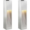 Saulės LED takų šviestuvas 2 pcs Sidabro Cinkuotas