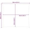 Saulės burė Mėlyna ir balta 7 x 6 m 100% poliesteris Oksfordas