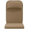 Saulės poilsio pagalvė 100% poliesteris Taupe 55 x 124 x 5 cm