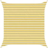 Saulės šešėlio audinys Geltona ir balta 3,6 x 3,6 m HDPE