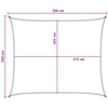 Saulės šešėlio audinys Stačiakampio 2,5 x 3,5 m HDPE