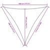 Saulės skėtis, 160 g/m², trikampė, smėlio spalvos, 4,5x4,5x4,5 m, HDPE