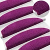 Savaime prilipantys laiptų kilimėliai 15 pcs Violetinė