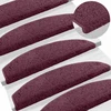 Savaime prilipantys laiptų kilimėliai 15 pcs Tamsiai violetinė