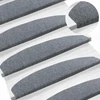 Savaime prilipantys laiptų kilimėliai 15 pcs Šviesiai pilka