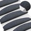 Savaime prilipantys laiptų kilimėliai 15 pcs 80 x 24,5 x 3,5 cm