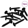 Savarankiškai įsukamas vienas 12 pcs Juoda 4 x 25 mm Plienas
