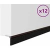 Savarankiškai klijuojami durų šepetėlių sandarikliai 12 pcs