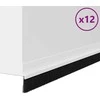 Savarankiškai klijuojami durų šepetėlių sandarikliai 12 pcs