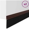 Savarankiškai klijuojami durų šepetėlių sandarikliai 2 pcs Ruda