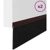 Savarankiškai klijuojami durų šepetėlių sandarikliai 2 pcs Ruda