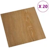 Savesiūnančių Grindų Plokštės 30,5 x 30,5 cm 20 pcs PVC Medis