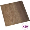 Savesiūnančių Grindų Plokštės 30,5 x 30,5 cm 20 pcs PVC Ruda