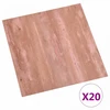 Savesiūnančių Grindų Plokštės 30,5 x 30,5 cm 20 pcs PVC Raudona
