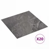 Savesiūnančių Grindų Plokštės 30,5 x 30,5 cm 20 pcs PVC Juoda