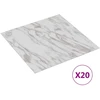 Savesiūnančių Grindų Plokštės Balta ir ruda 30,5 x 30,5 cm