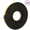 Savigautinė putų juosta 10 pcs Juoda 10mm x 10m CR putplastis