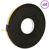 Savigautinė putų juosta 10 vnt. Juoda 20mm x 10m CR putplastis