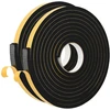 Savigautinė putų juosta 2 vnt. Juoda 20mm x 5m CR putplastis