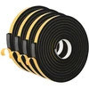 Savigautinė putų juosta 4 vnt. Juoda 20mm x 5m CR putplastis