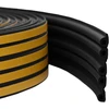Savipolimerinis langų sandariklis Juoda 9 x 6 mm 12 m