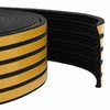 Savipolimerinis langų sandariklis Juoda 15 x 8 mm 12 m
