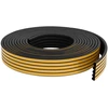 Savipolimerinis langų sandariklis Juoda 9 x 8 mm 12 m